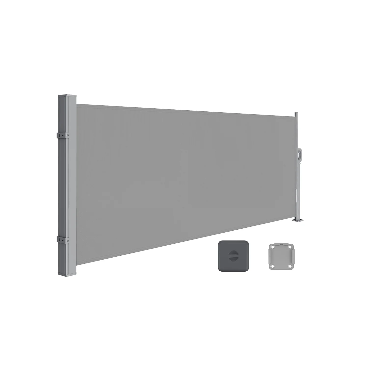 Udtrækkelig kraftig stålmarkise til balkon, terrasse, have