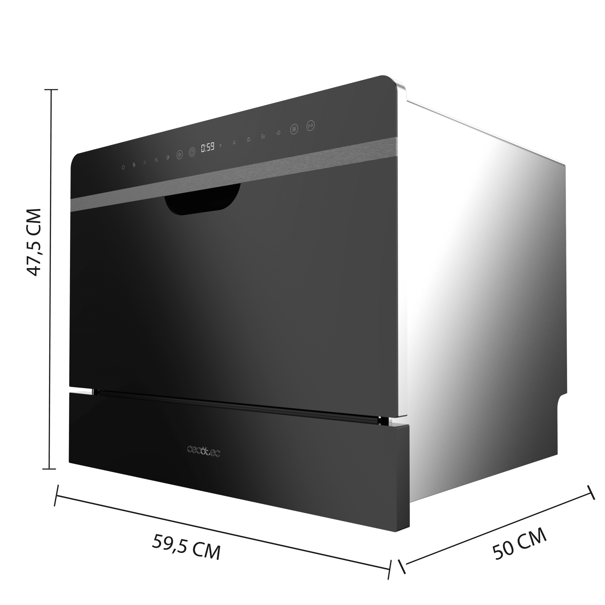 Bolero Aguazero 2500 S-BI Schwarzes Glas