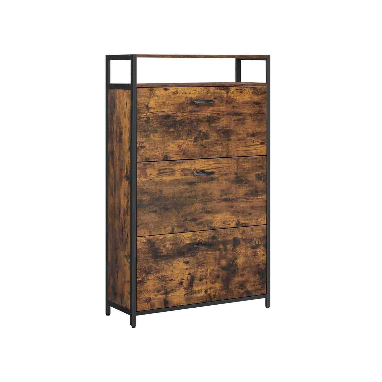 Rustikt brunt og sort skoskab