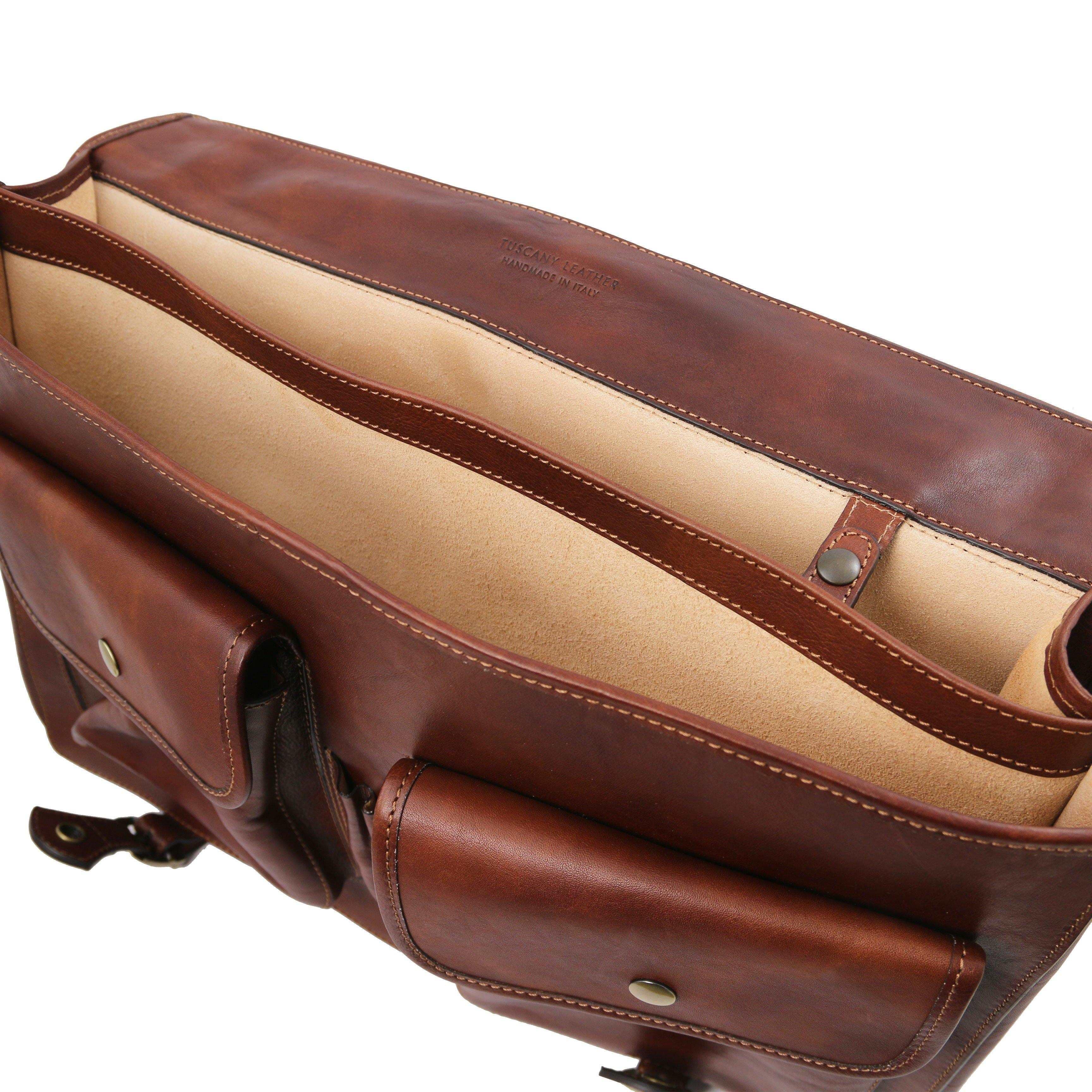 Ancona - Leather messenger bag | TL142073