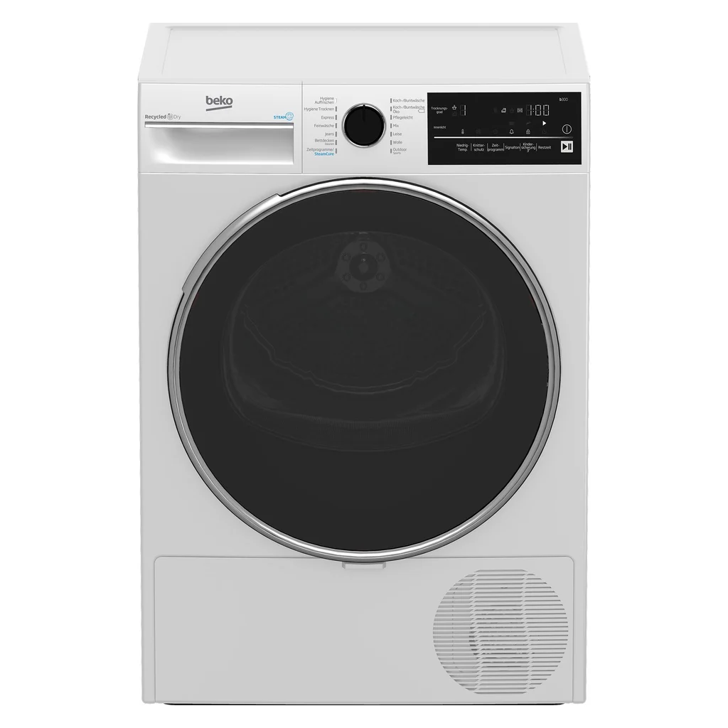 2025 Beko B3T42240S Fritstående varmepumpetørretumbler 8kg A+++ Hvid