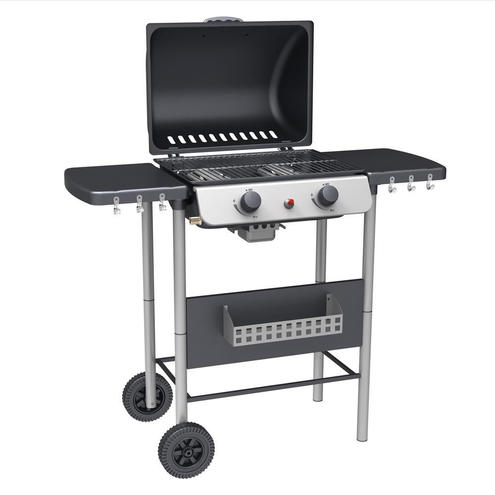 Annika Gasgrill mit 2 Brennern, Stahl, 105 x 49 x 100 cm, Ldk Garden