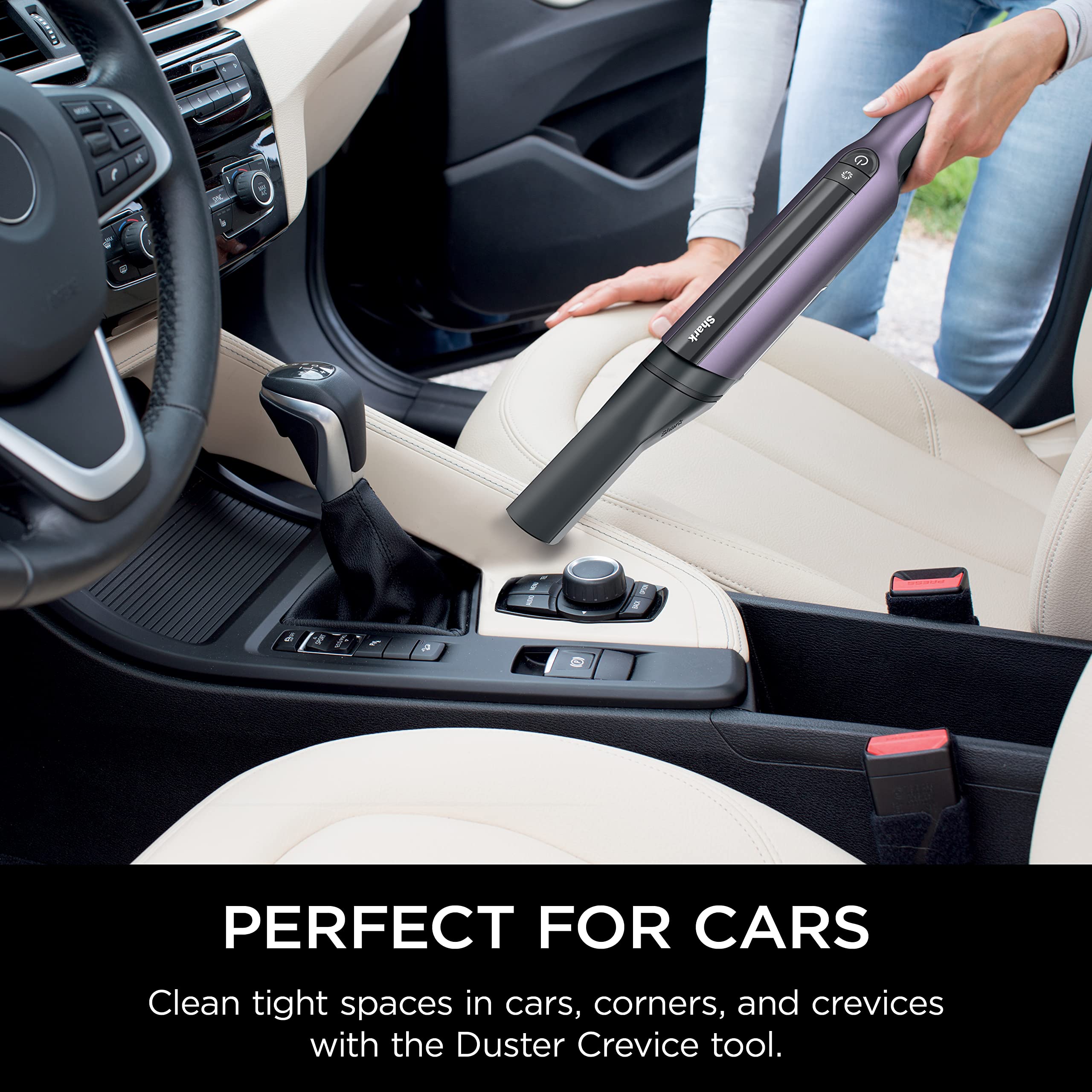 Shark WV410PR WANDVAC Akku-Handstaubsauger (Modelljahr 2025). Ultraleicht und tragbar mit starker Saugkraft und Tierhaar-Aufsätzen. Ideal für Auto und Haushalt. Violett.