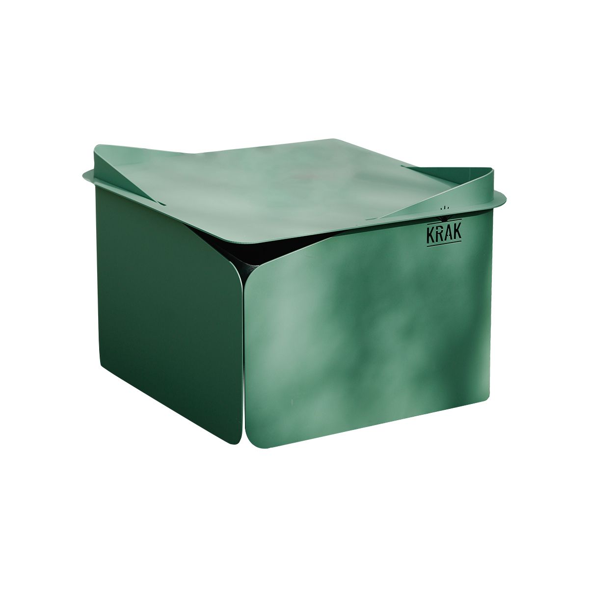 Krak Holz-Feuerschale + Tablett 79x69cm - Levante + Plateau Vert Provence