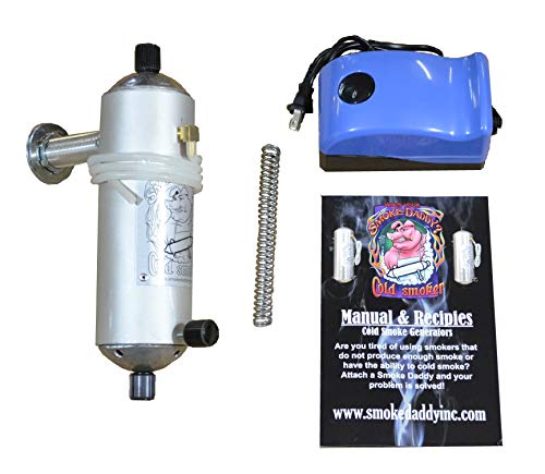 Générateur de fumée chaude ou froide Smoke Daddy Big Kahuna | Accessoire de barbecue compatible avec tous les barbecues extérieurs | Accessoire électrique pour
