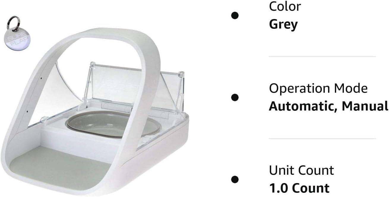 Automatischer Futterautomat für Haustiere – Mikrochip-Futterautomat – MPF001 – Geeignet für Nass- und Trockenfutter – Gratis eOutletDeals Haustierhandtuch