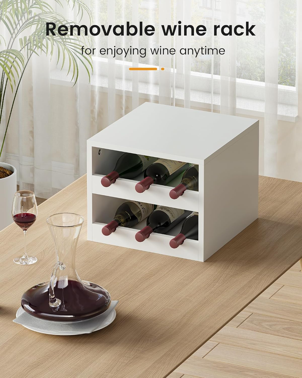 Küchenschrank, Küchen-Sideboard mit LED-Beleuchtung, Steckdosen, Buffet-Schrank, ausziehbarem Weinregal, 3 Schubladen, verstellbaren Einlegeböden, Küche, Wohnzimmer, Esszimmer, 103,5 x 40 x 180 cm, Schwarz