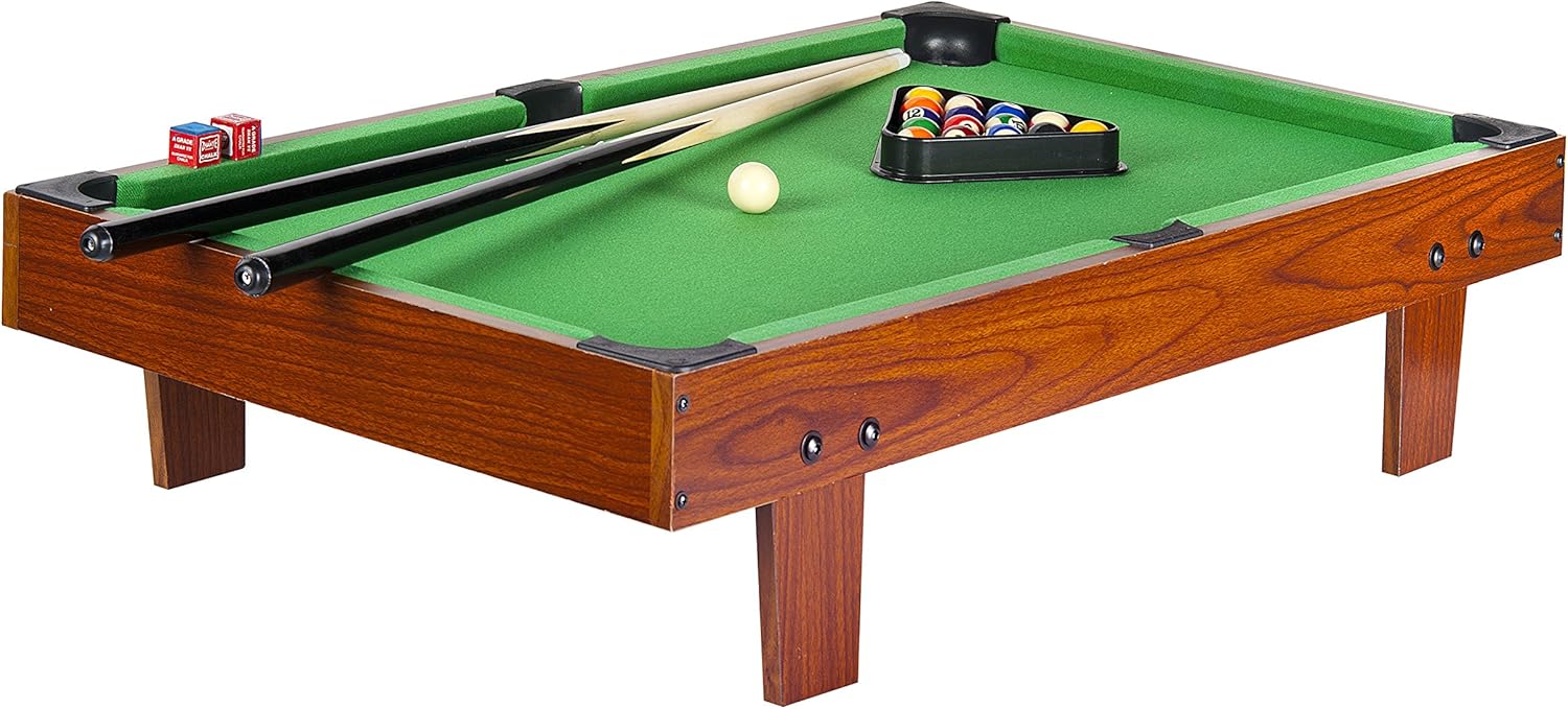 Leomark Spieltisch aus Holz für Kinder und Erwachsene | Spielspaß zu Hause oder auf Partys, Familienunterhaltung | Stabil, lehrreich und einfach aufzubauen