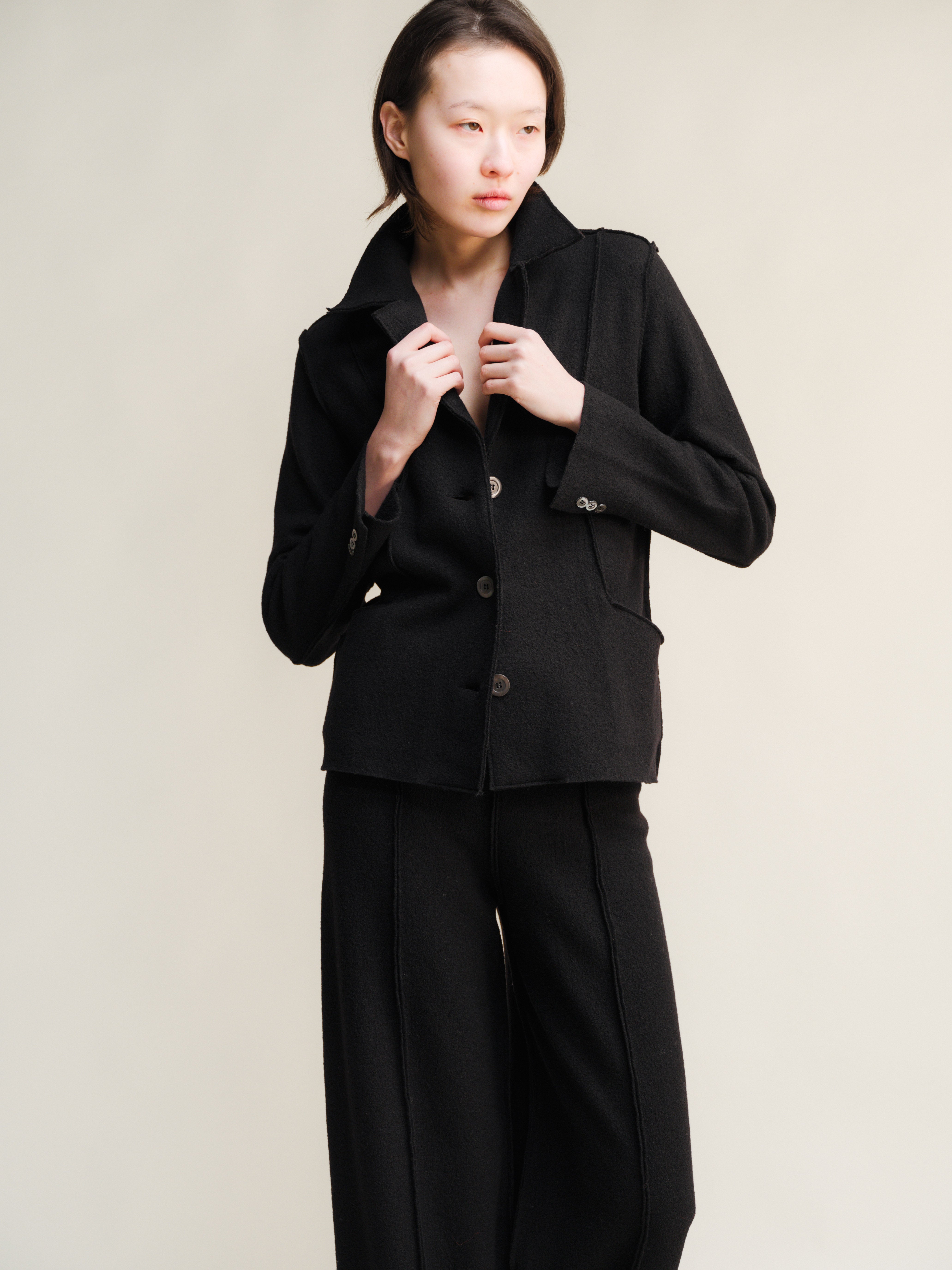 Boiled Wool Bar Jacket