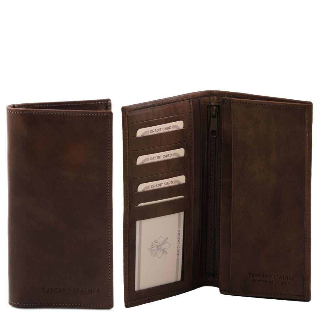 Exclusive vertical 2 fold leather wallet for men | TL140777