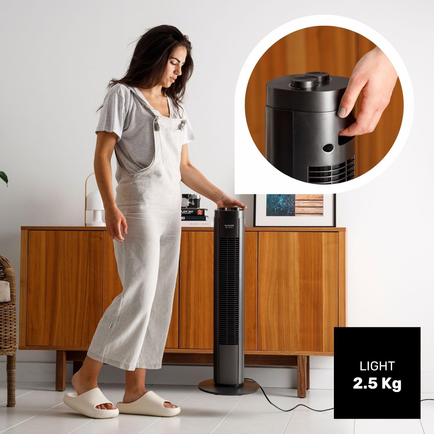 Ventilateur tour Taurus - New Babel 50 W, hauteur 86 cm