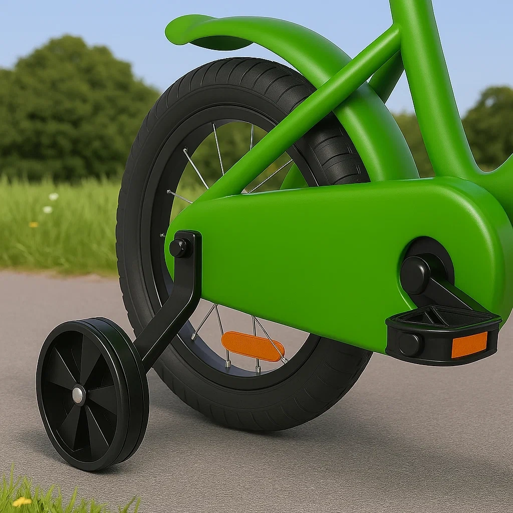 Vélo enfant 14 pouces vert, convient aux enfants de 3 à 5 ans - cKtxszHN13Hj