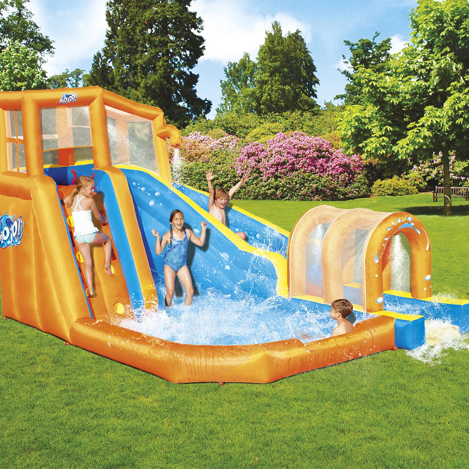 Bestway Hurricane Tunnel Blast Mega oppusteligt vandborg 420x320x260 cm
