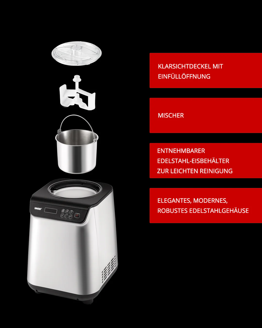 2025 Ein Eiswürfelbereiter 1,2 l