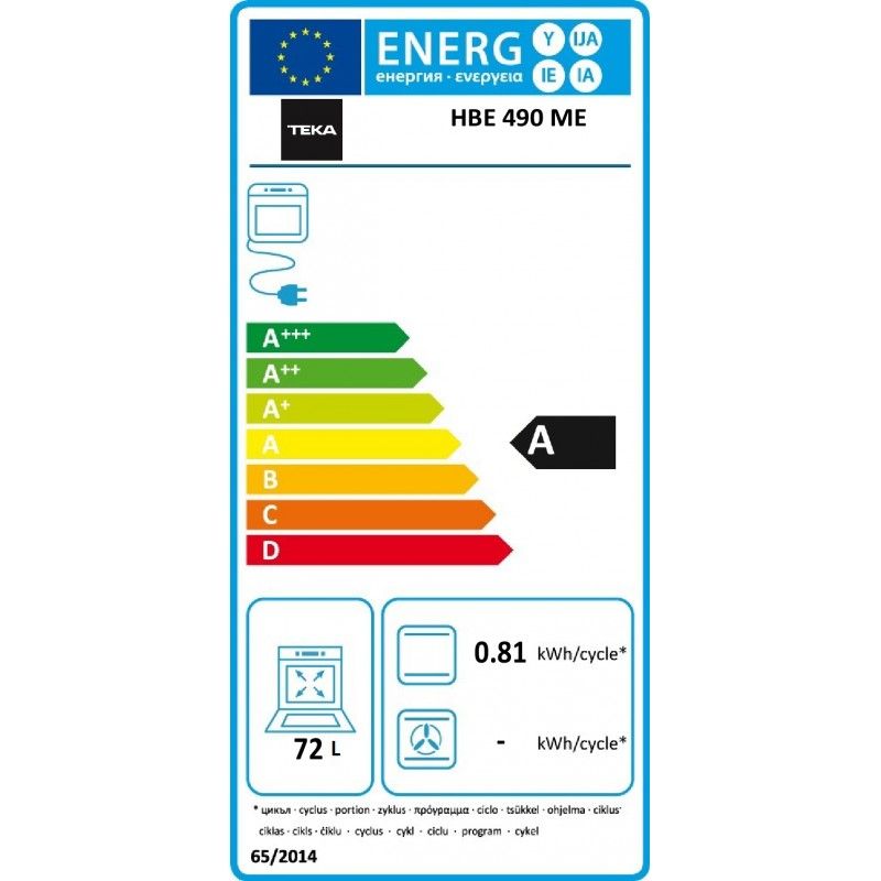Teka Hbe490me Schwarzer Backofen 111280001