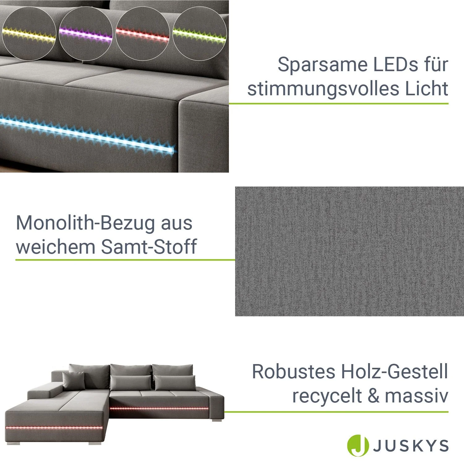 2025 Davos Sofa mit LED