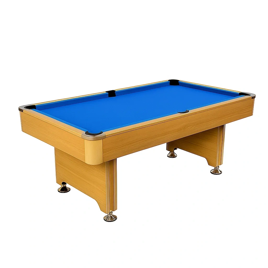 Table de billard 185 x 105 x 80 cm, couleur bois MDF bleu - BRBzoicf51ew