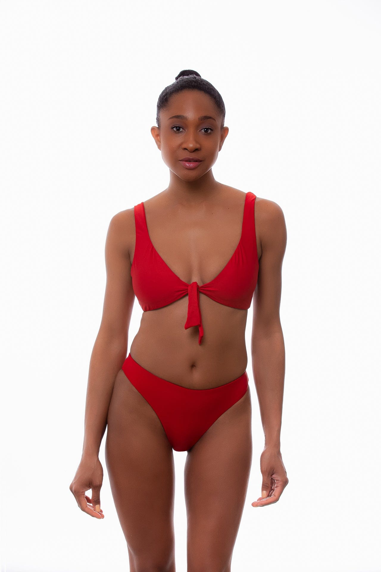 Mar Crinkle Bikini | Tie Front Top and Cheeky Bikini Bottoms