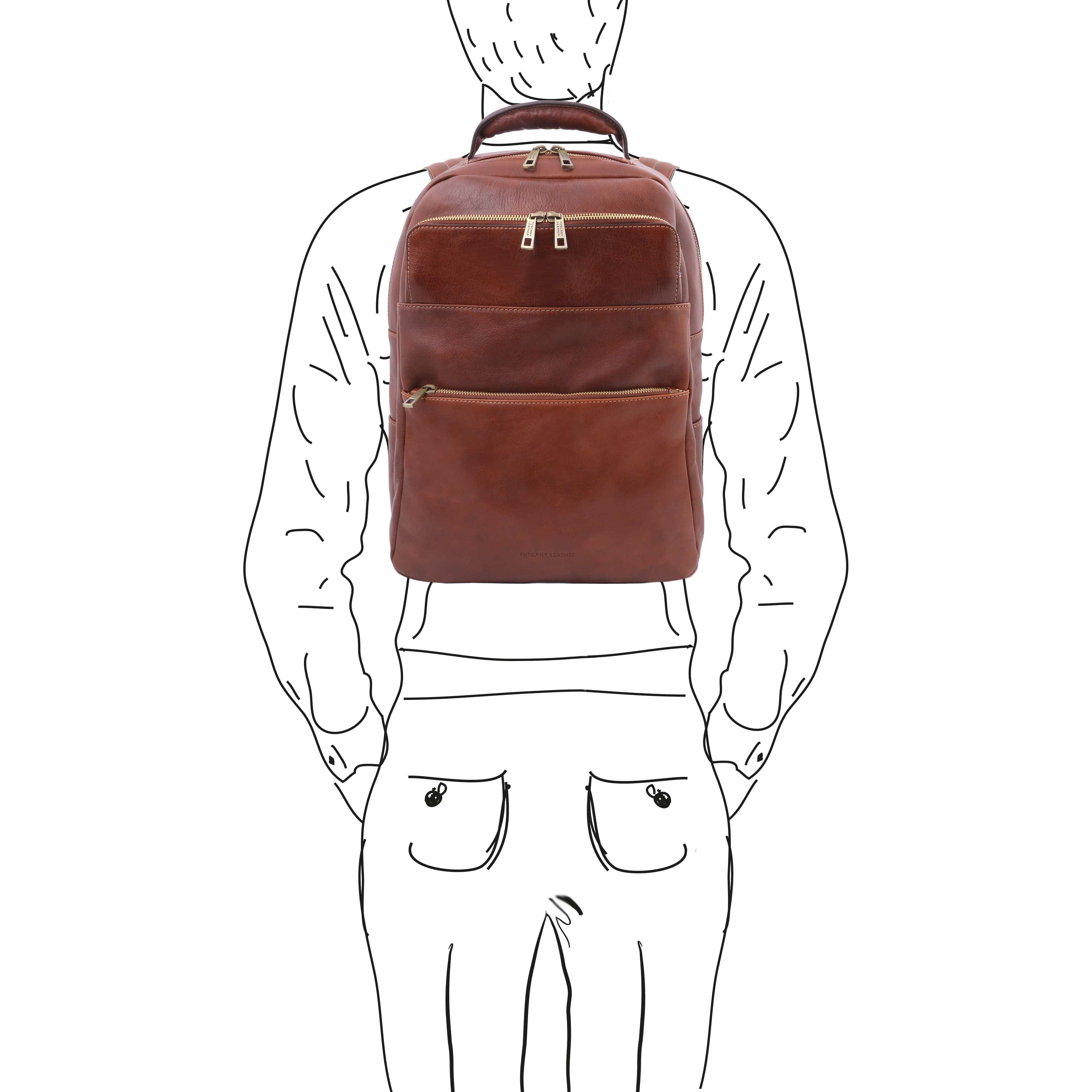 Melbourne - Italian leather laptop backpack | TL142205