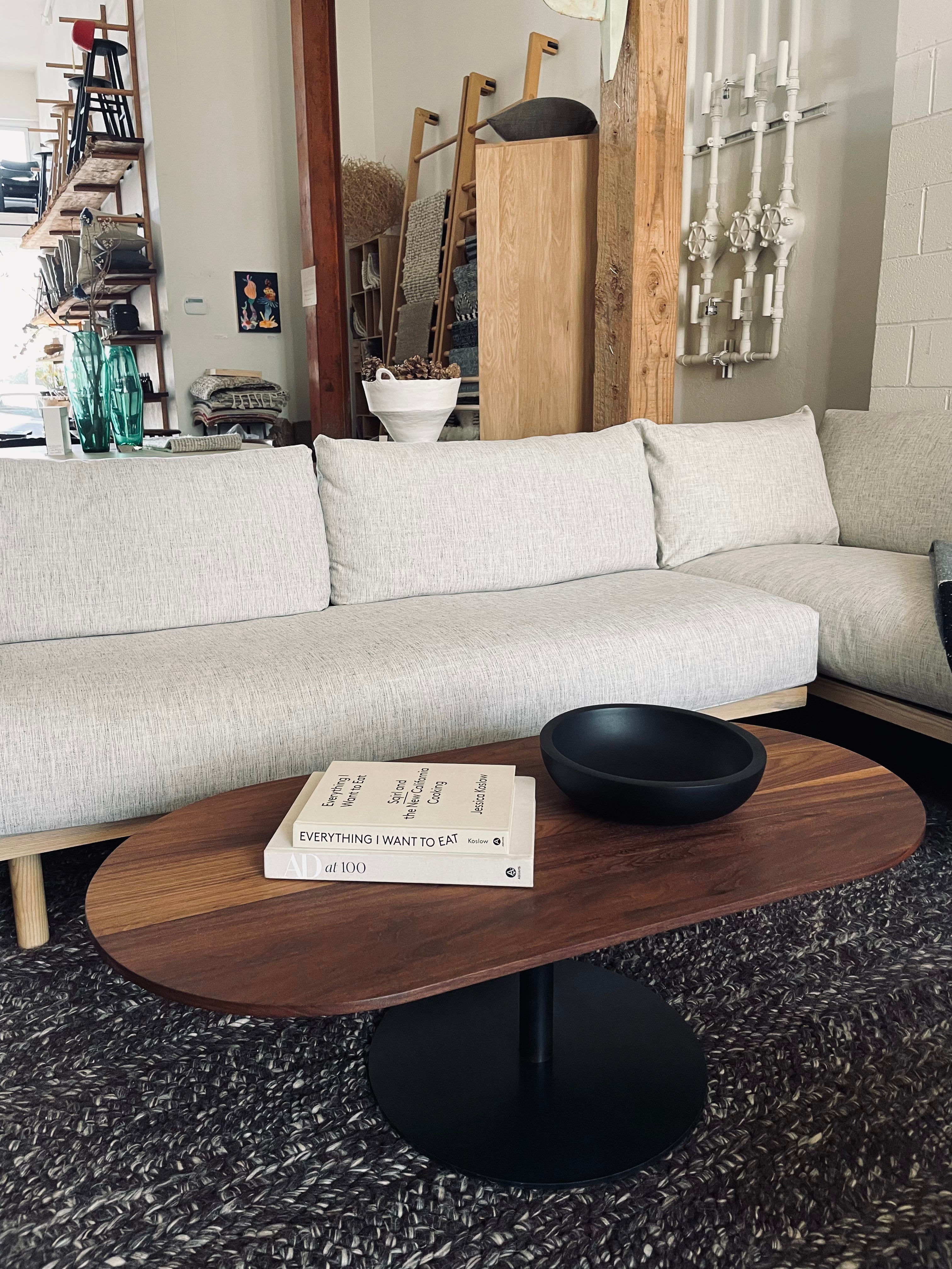 Mesa de centro Disco Racetrack - Nogal negro