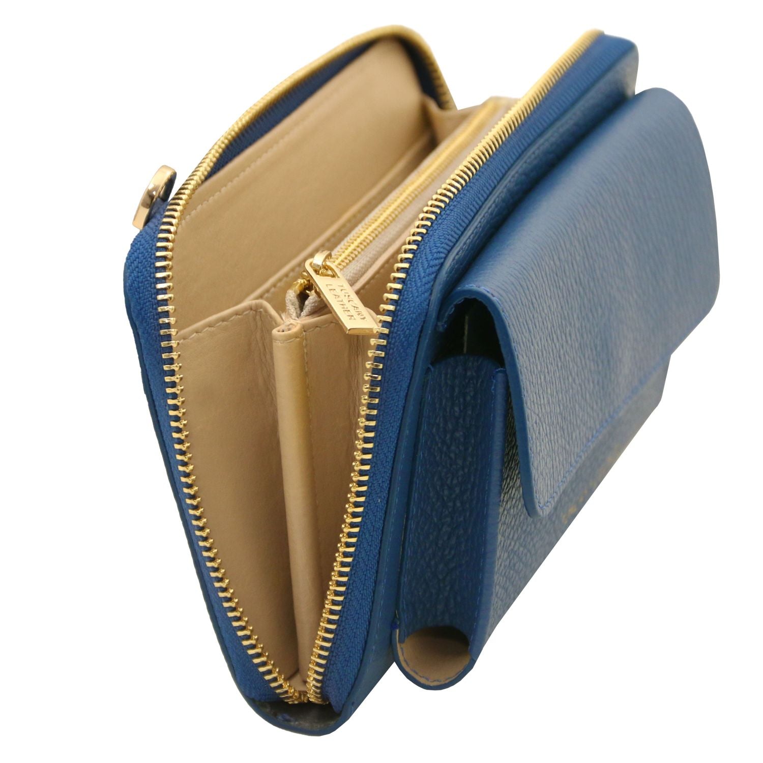 Urania - Leather phone wallet with strap | TL142433