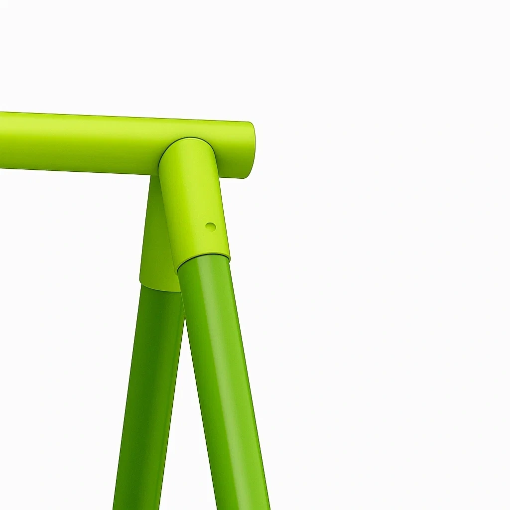 Balançoire pour enfants 260x185x175 cm vert métal/plastique - ZxWKoiMn27Rg