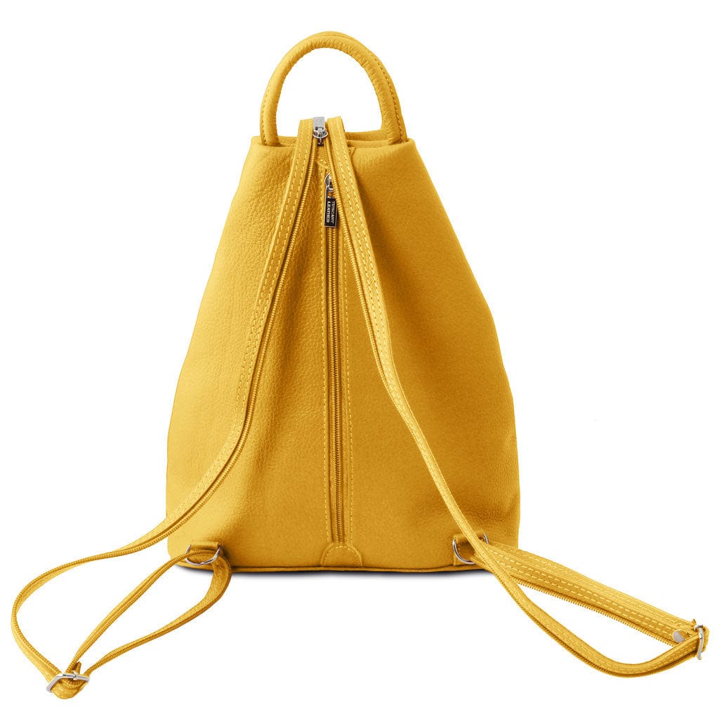 Shanghai - Italian leather backpack - pebbled leather | TL141881