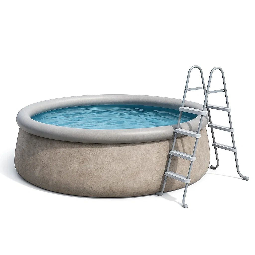 Piscine hors-sol ronde avec pompe de filtration, gris clair, 366 x 76 cm zjBeXJuK38Jc