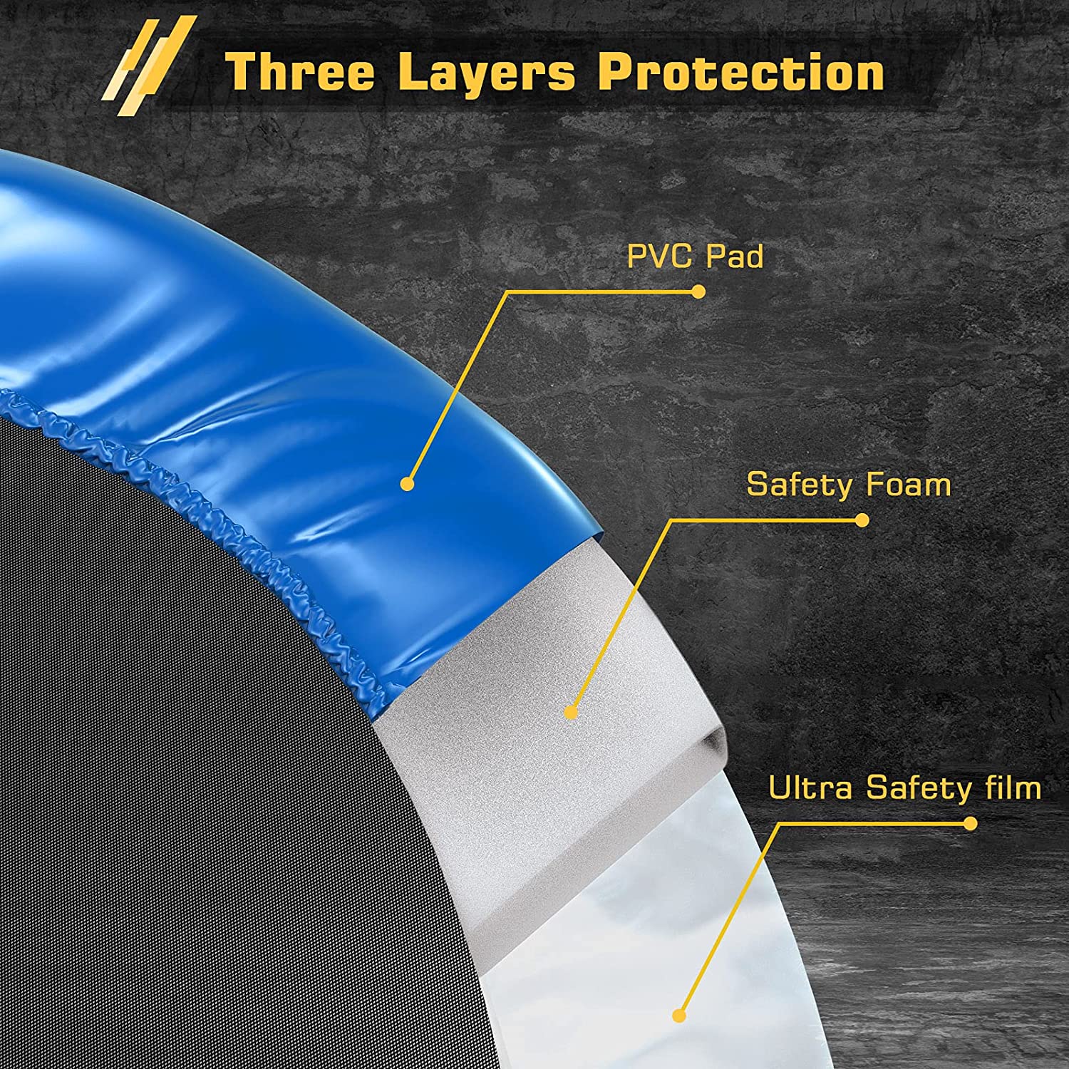 Trampoline pliable BCAN de 96 cm (38 po) pour l'exercice, charge maximale de 136 kg (300 lb)