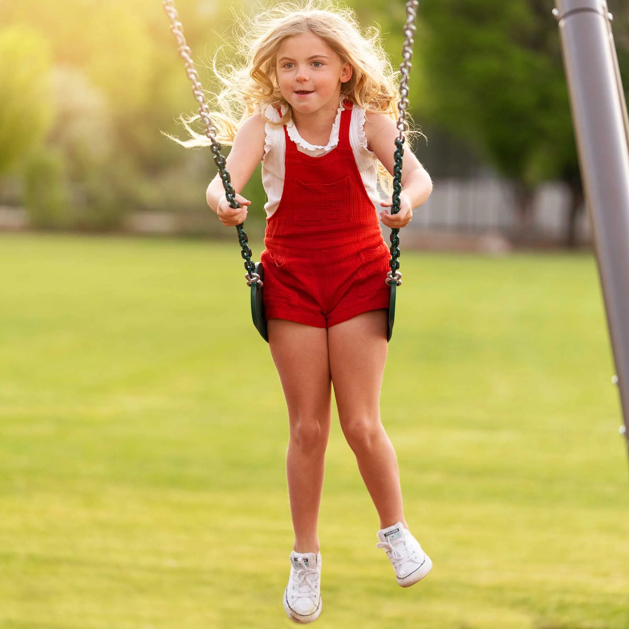 Lifetime Kinder-Metallschaukelset, 2,23 m hoch x 3,43 m lang x 2,92 m breit (90952)