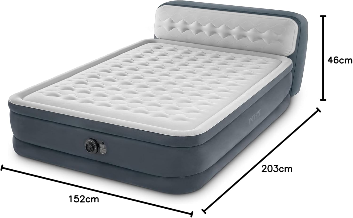 Intex 64428NP – Matelas gonflable ultra moelleux pour 2 personnes avec Fiber-Tech