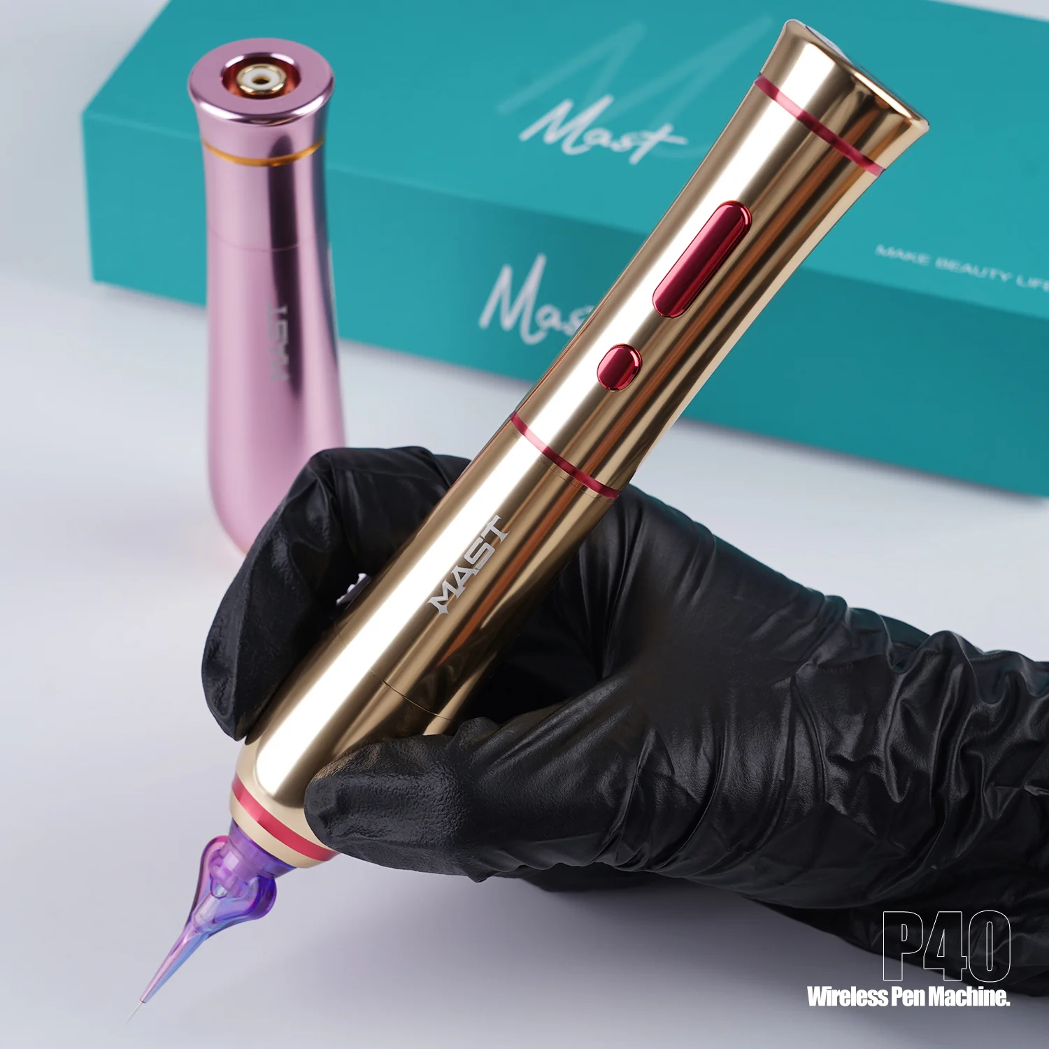 Mast P40 Kabellose Stift-Tätowiermaschine mit 2,5 mm Hub