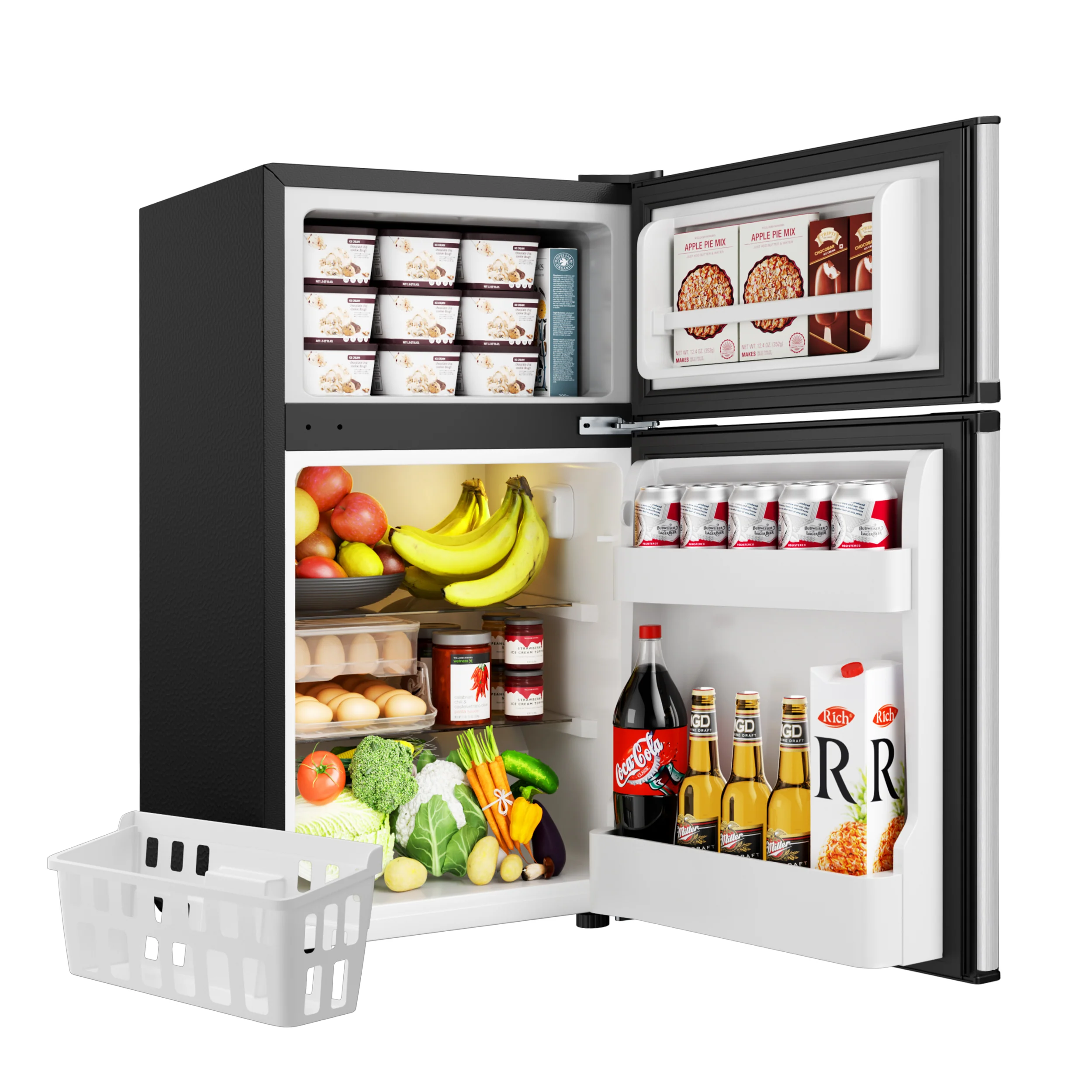 Mini-réfrigérateur EUHOMY 2025 de 90 litres (3,2 pi³) – Encastrable ou pose libre