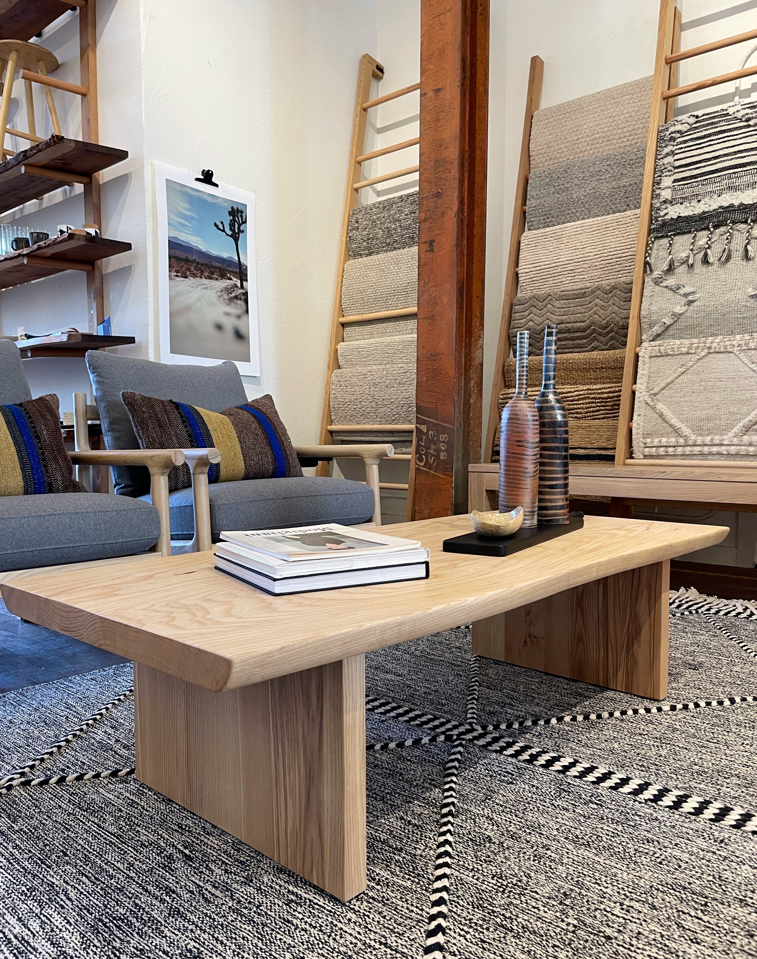 Mesa de centro Sofia Live Edge - Fresno blanco