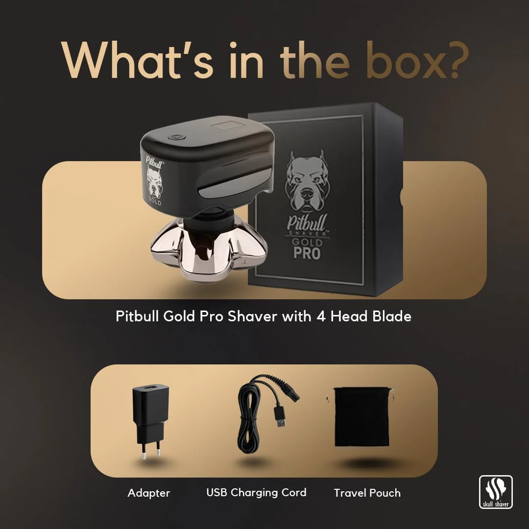 2025 Pitbull Gold PRO – Elektrisk barbermaskine til hoved og ansigt