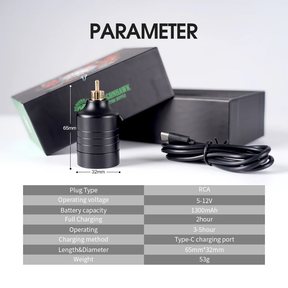 Dragonhawk Rotary Tattoo Machine Starterpaket