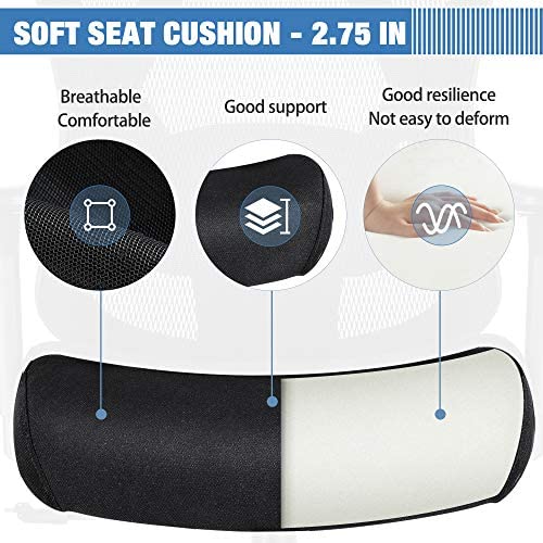 Chaise de bureau ergonomique SUNNOW 2025. Chaise de bureau en maille. Chaise de direction à dossier haut.