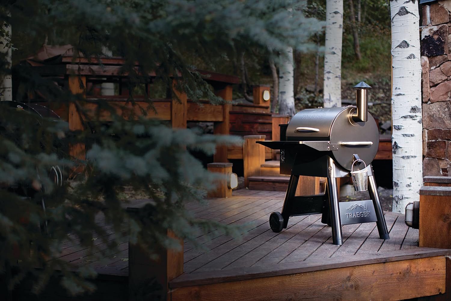 Traeger Pro 22 Elektrischer Pelletgrill und Smoker, Bronze