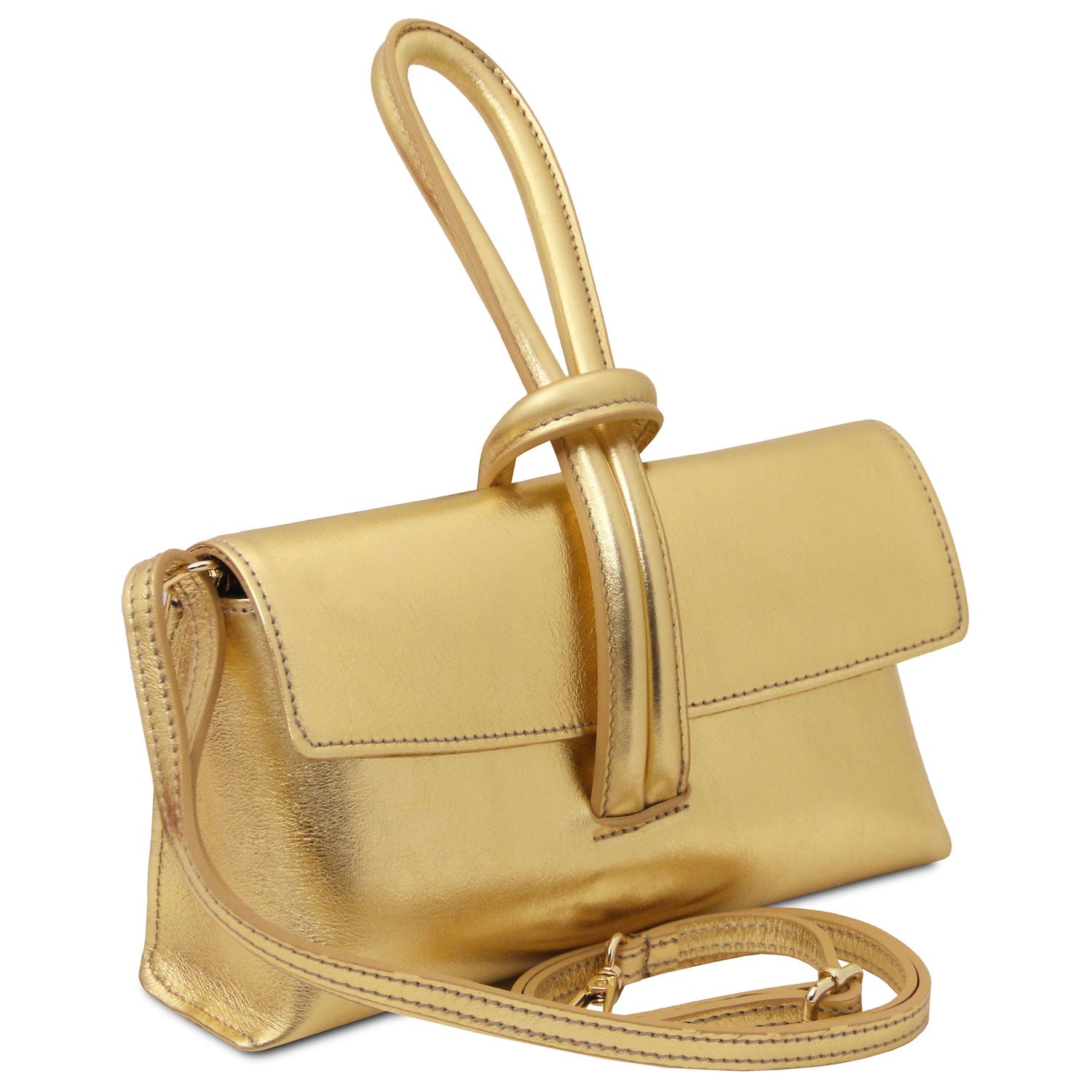 TL Bag - Metallic leather clutch | TL141993