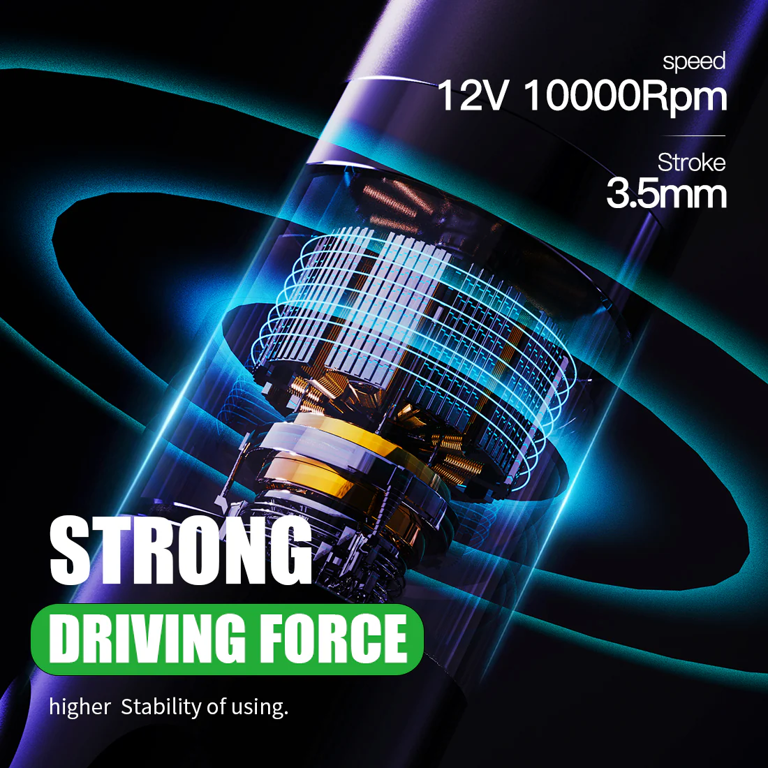 Dragonhawk X3 Akku-Tätowiermaschinen-Set mit 10 Kartuschen und zwei Flaschen schwarzer Tinte