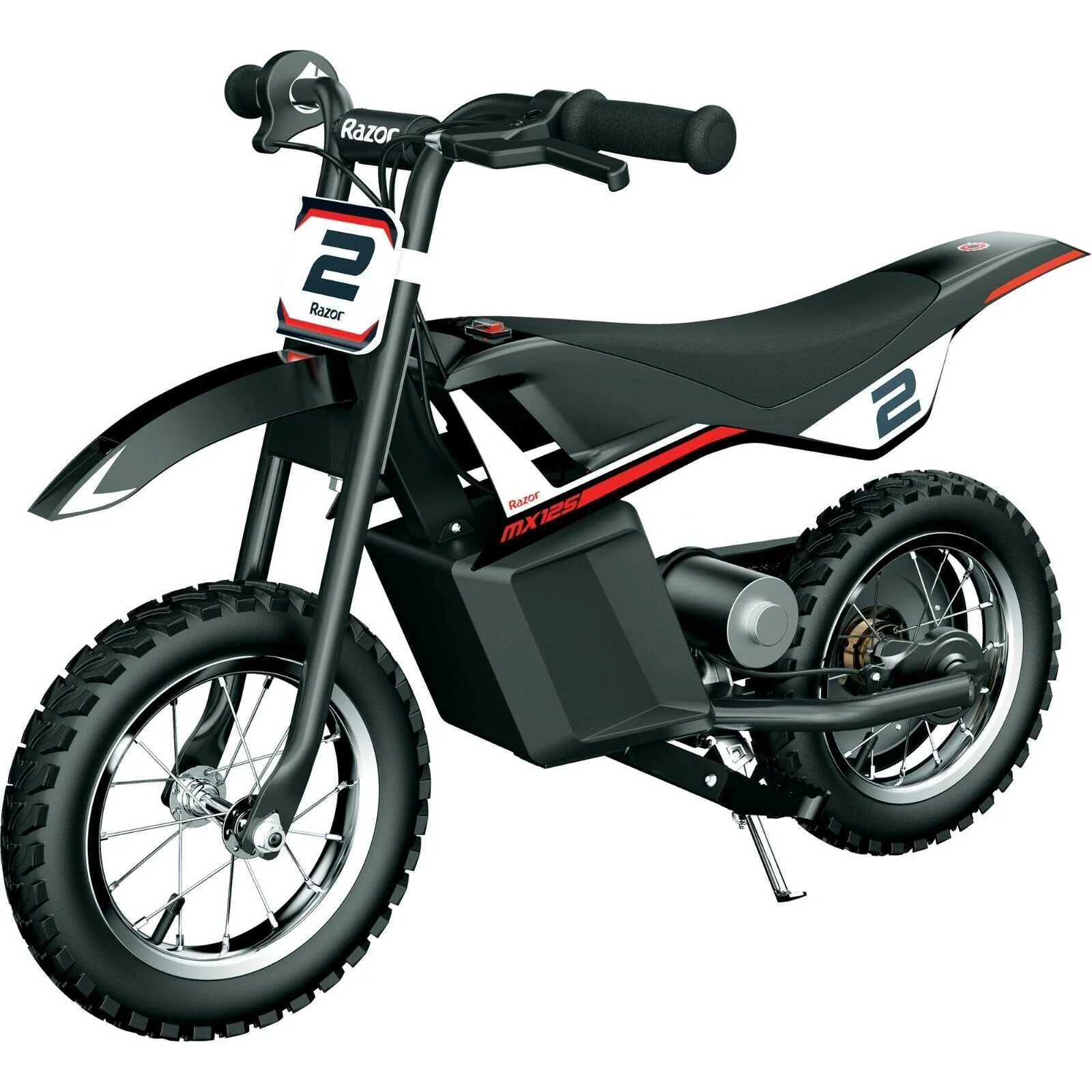 2025 Razor Dirt Rocket MX125 Elektrisk Motocrosscykel til Børn - Sort