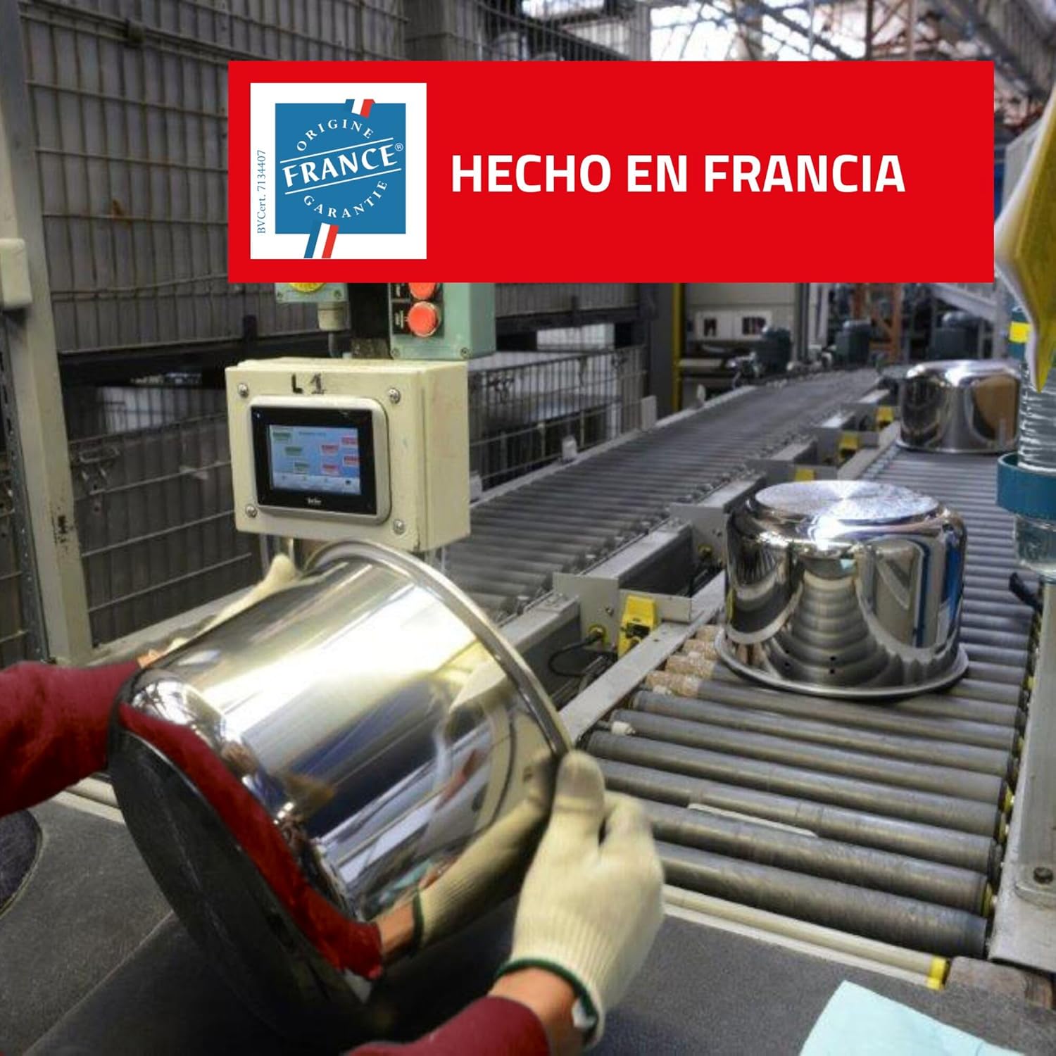 Tefal P47051 Clipso Minut Duo Aluminium-Schnellkochtopf mit 5 Sicherheitssystemen und einfacher Einhandbedienung, Grau/Rot, 5 l