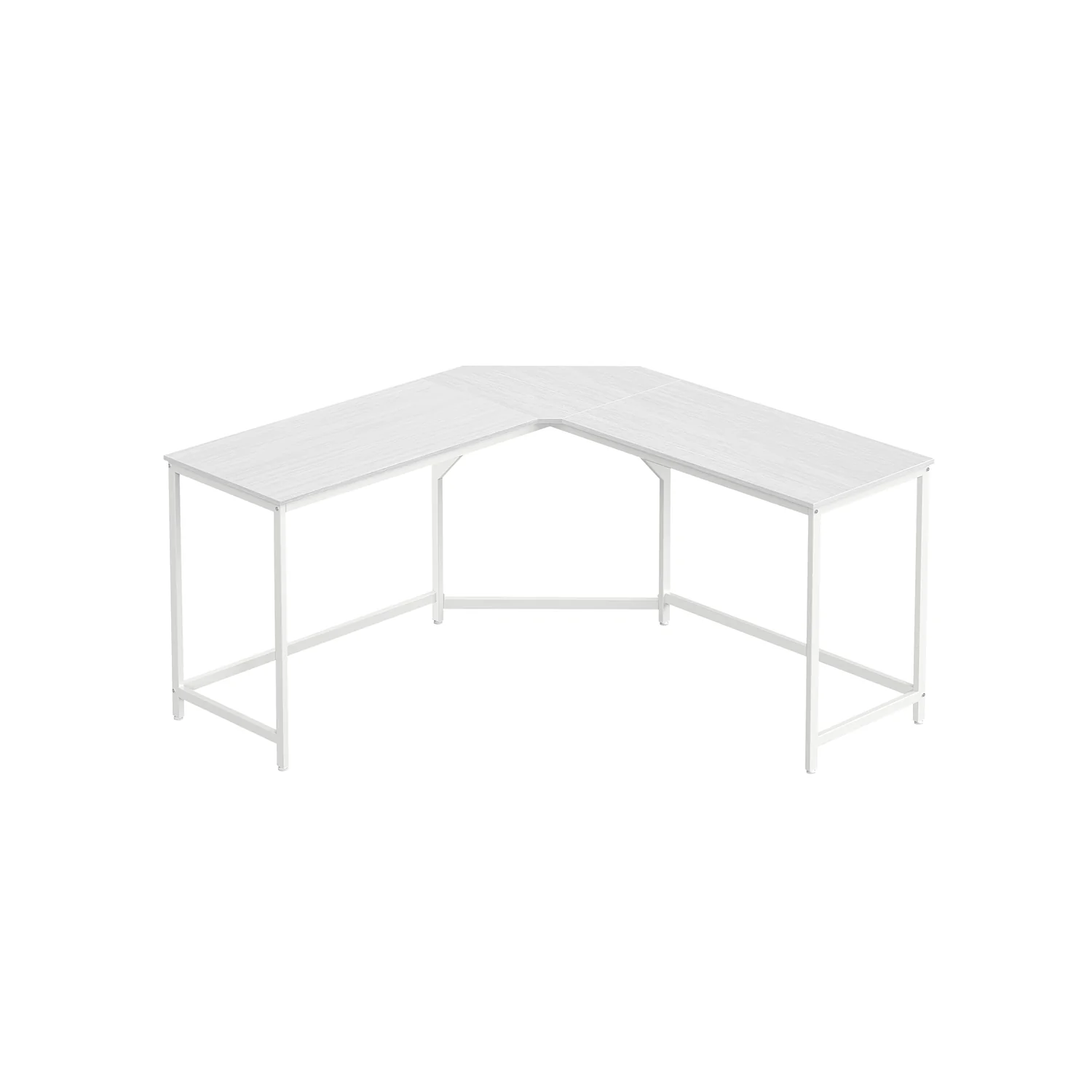 L-förmiger Eck-Gaming-Schreibtisch zum Lernen, platzsparend, einfache Montage