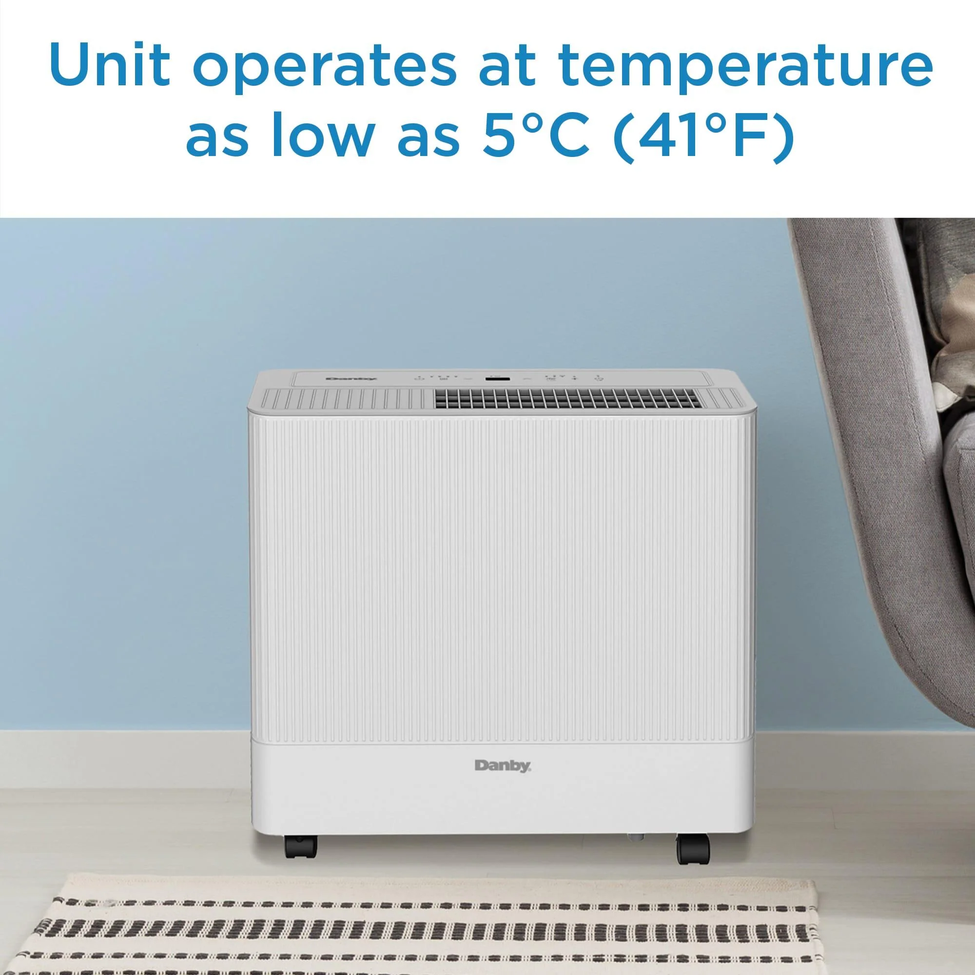 2025 Danby DDR050BSPWDB 50 Pint Affugter med Pumpe og Wi-Fi