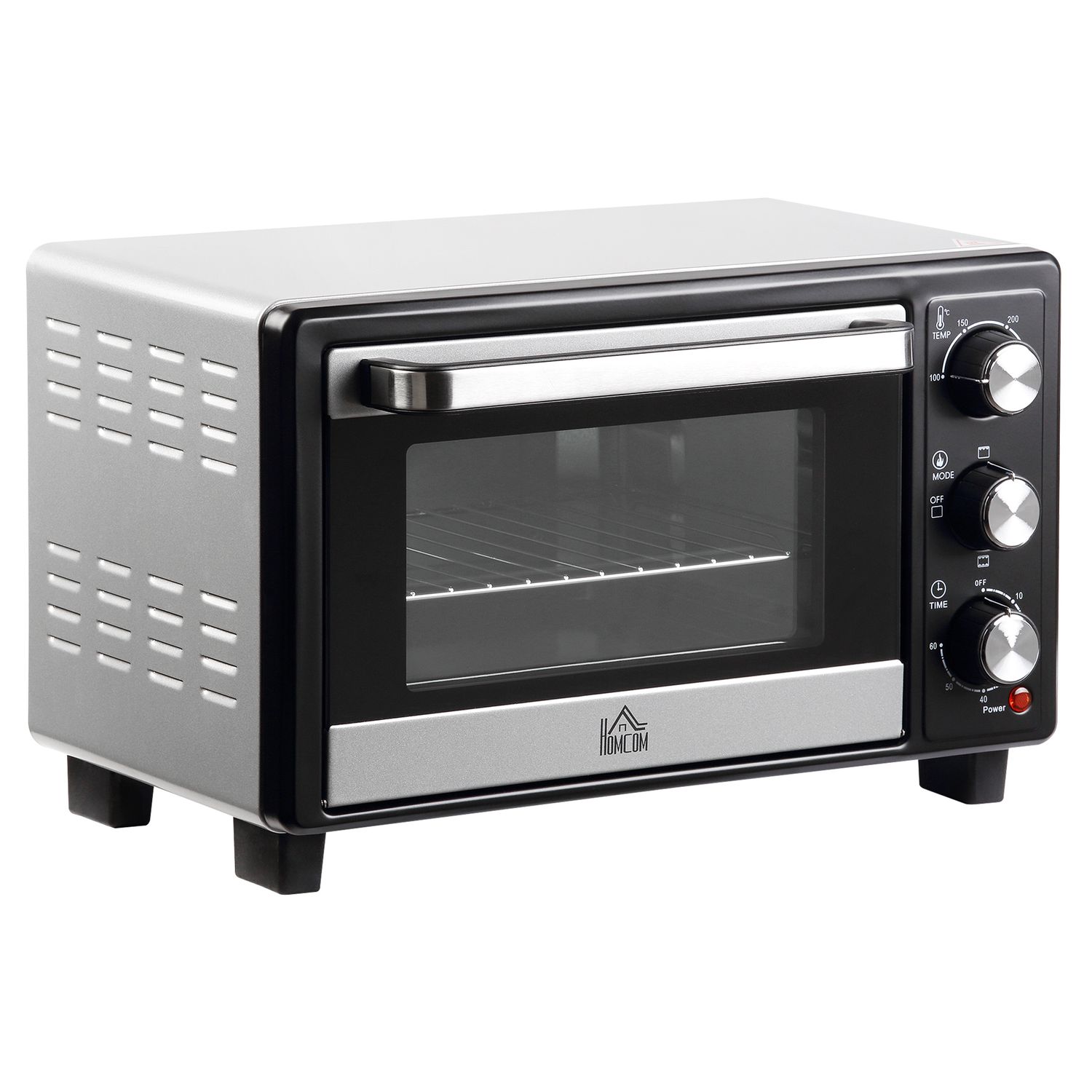 Homcom 16L 1400W Elektro-Tischbackofen mit 3 Heizstufen
