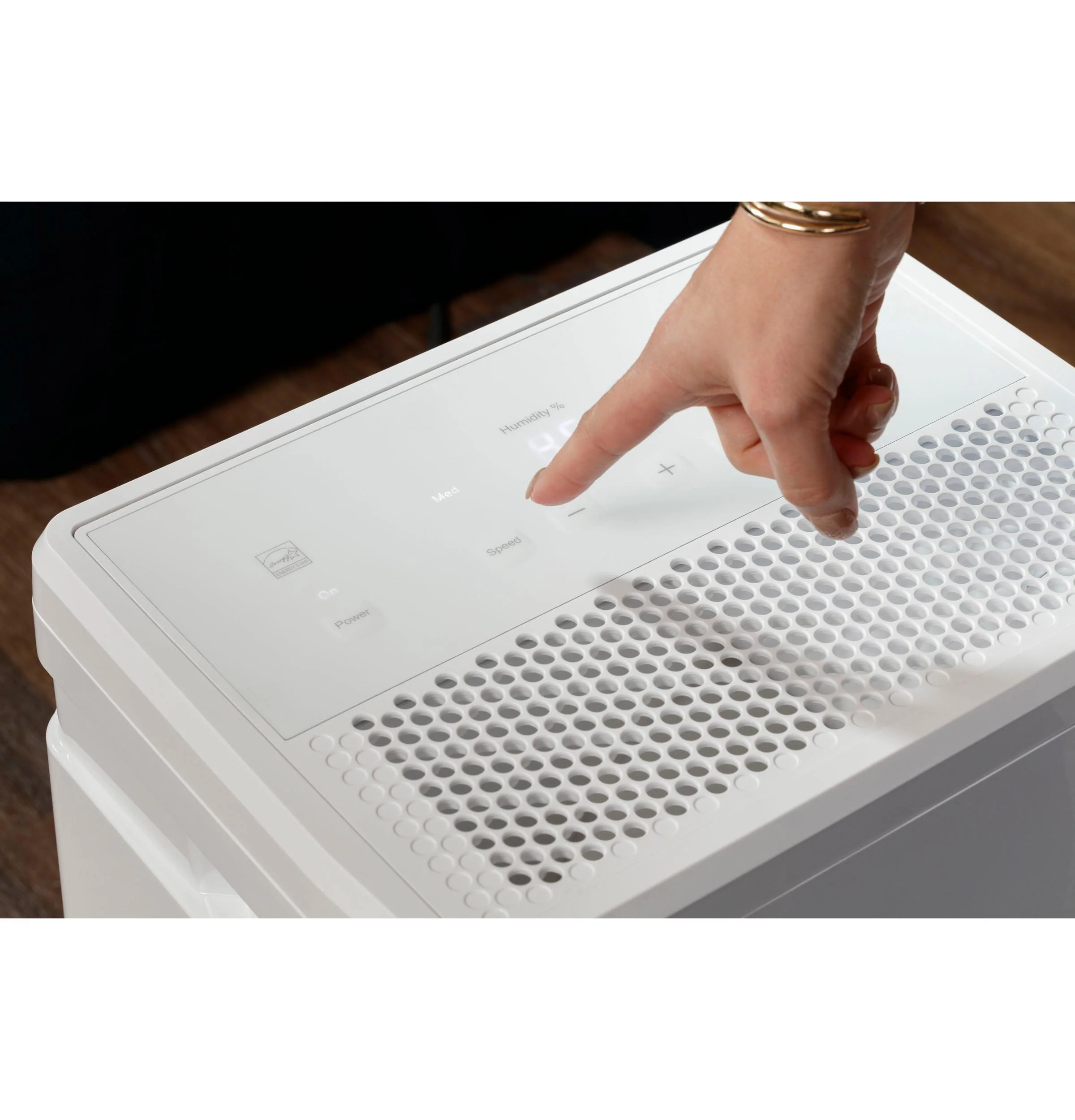 2025 GE Appliances ADHR35LB – Energy Star®-certificeret 35 Pint bærbar affugter med Smart Dry