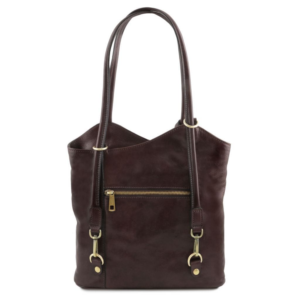 Patty - Italian leather convertible 2-in-1 backpack shoulder bag | TL141497