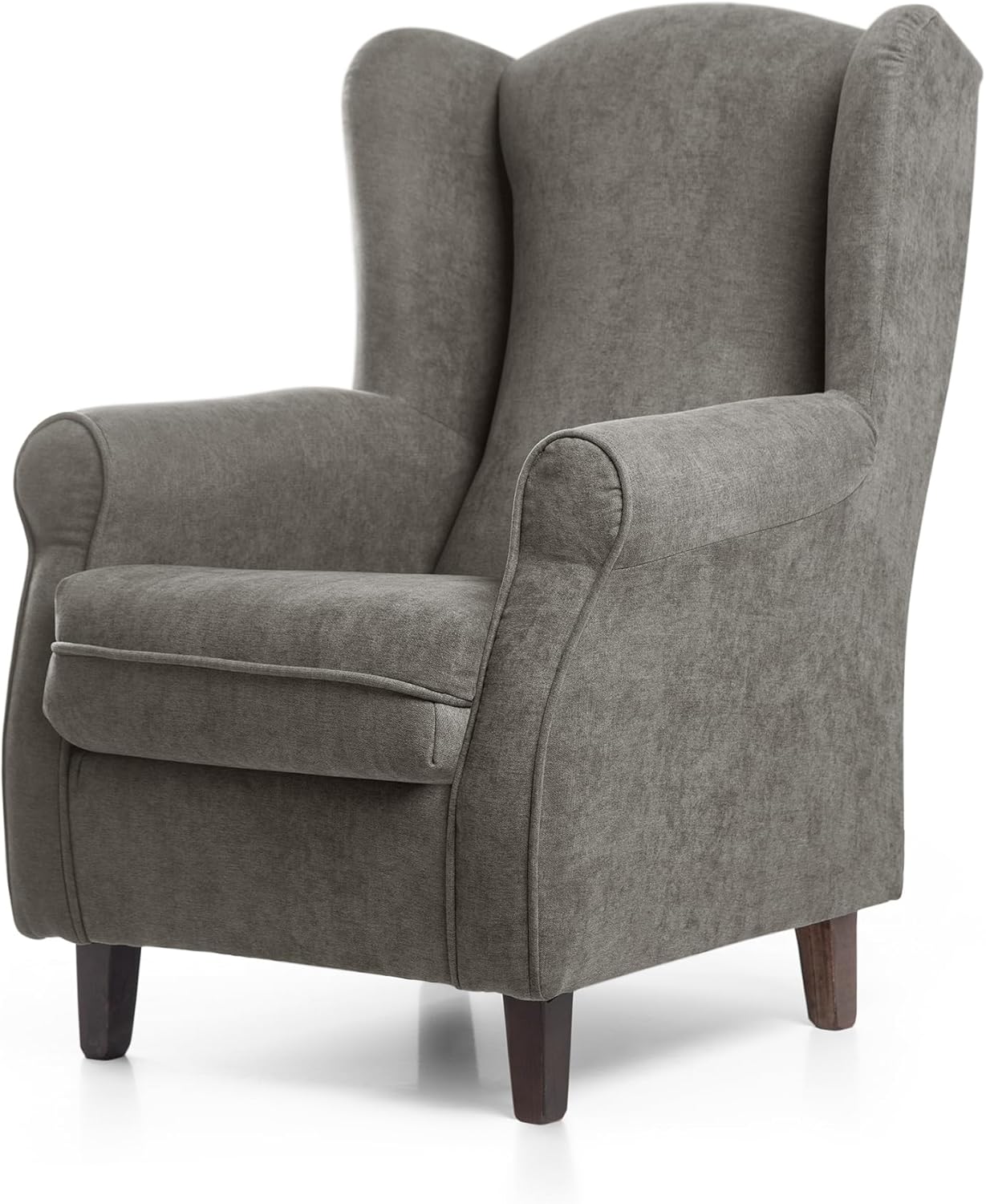 SUENOSZZZ-REST SPECIALISTS SUENOS ZZZ - Irene Sessel, Ohrensessel mit Stillfunktion, bezogen mit fleckenabweisendem braunem Stoff, Sessel für Schlafzimmer, Wohnzimmer oder Babyzimmer