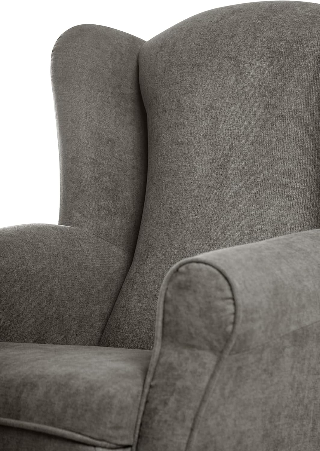 SUENOSZZZ-REST SPECIALISTS SUENOS ZZZ - Irene Sessel, Ohrensessel mit Stillfunktion, bezogen mit fleckenabweisendem braunem Stoff, Sessel für Schlafzimmer, Wohnzimmer oder Babyzimmer