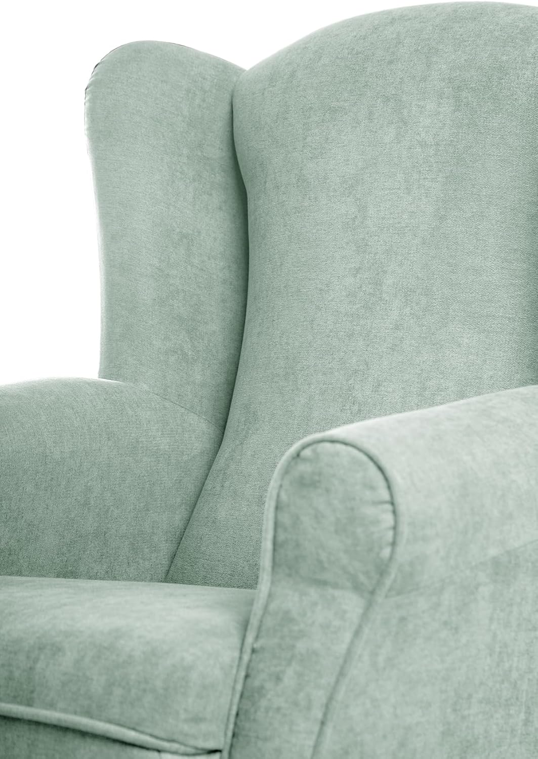 SUENOSZZZ-REST SPECIALISTS SUENOS ZZZ - Irene Sessel, Ohrensessel mit Stillfunktion, bezogen mit fleckenabweisendem braunem Stoff, Sessel für Schlafzimmer, Wohnzimmer oder Babyzimmer